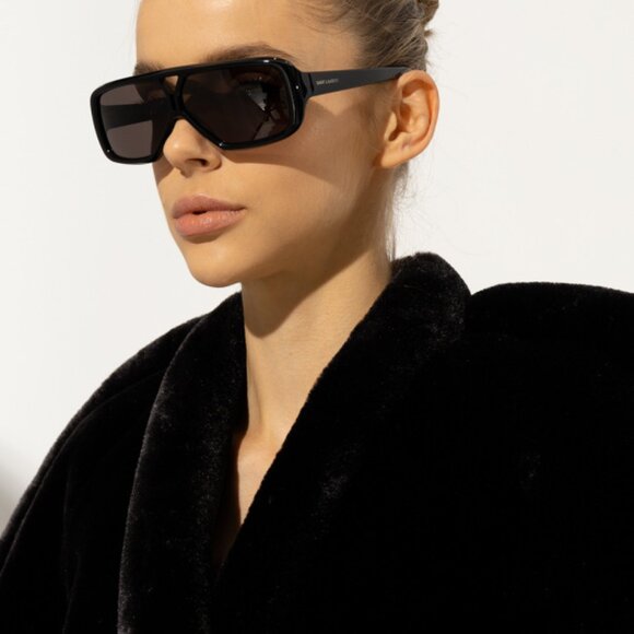 NEW SAINT LAURENT SL 569Y 001 BLACK WOMEN SUNGLASSES SAINT LAURENT SL569Y 001 - Picture 8 of 11